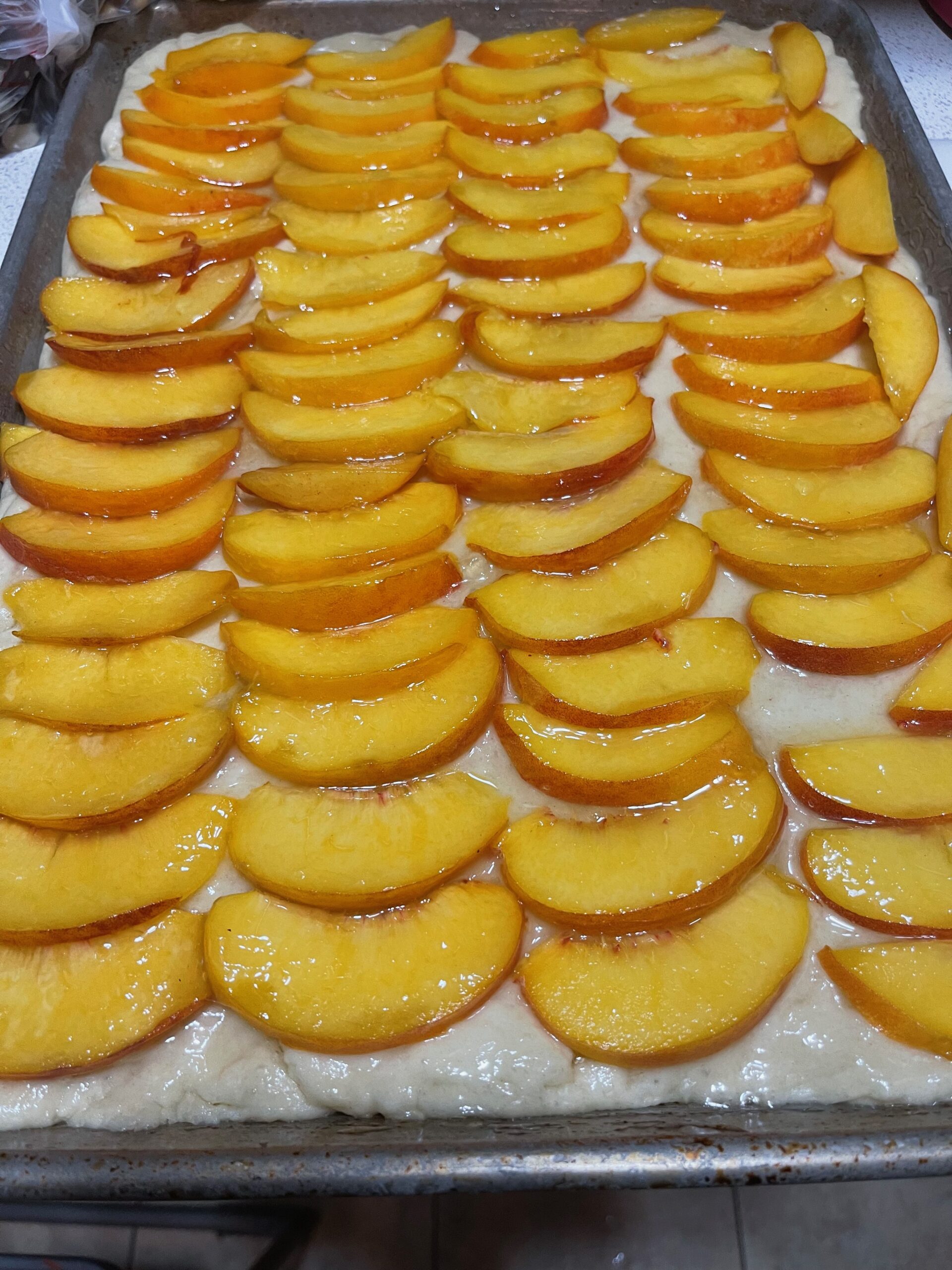 Baltimore Peach Cake Bread & Rosewater